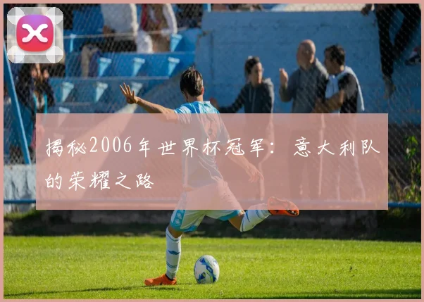 揭秘2006年世界杯冠军:意大利队的荣耀之路